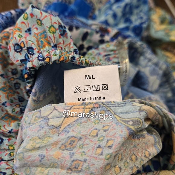 Shahida Parides Strapless Blue Crystal Print Wide Leg Jumpsuit - Picture 8 of 10